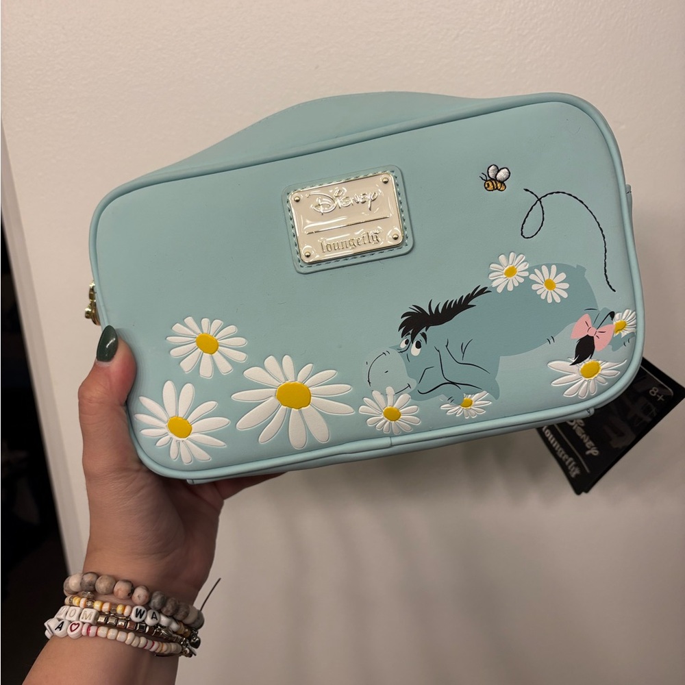 Loungefly Disney NWT Blue Daisy Pooh Crossbody